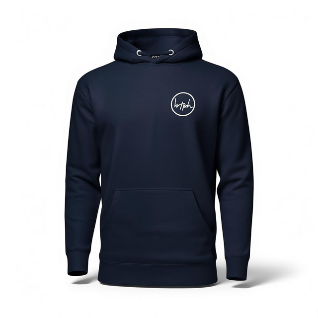 THE BTPH LOGO HOODIE / NAVY