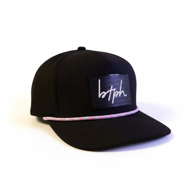 Full Court Logo Interchangeable Rope Hat (Black)