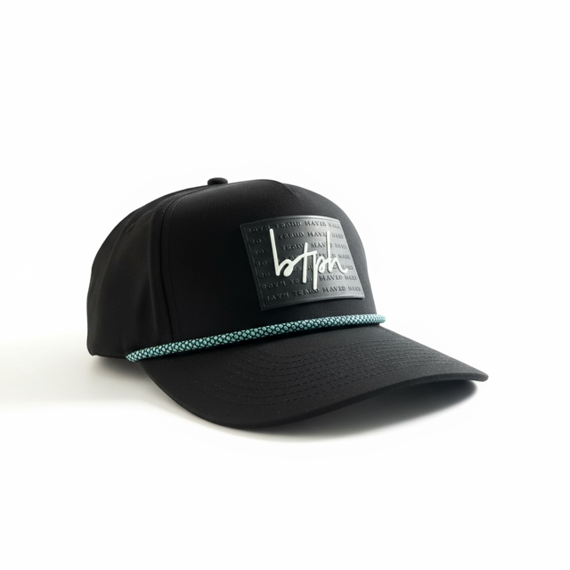 Full Court Logo Interchangeable Rope Hat (Black)