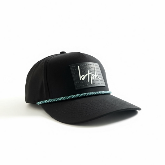 Full Court Logo Interchangeable Rope Hat (Black)
